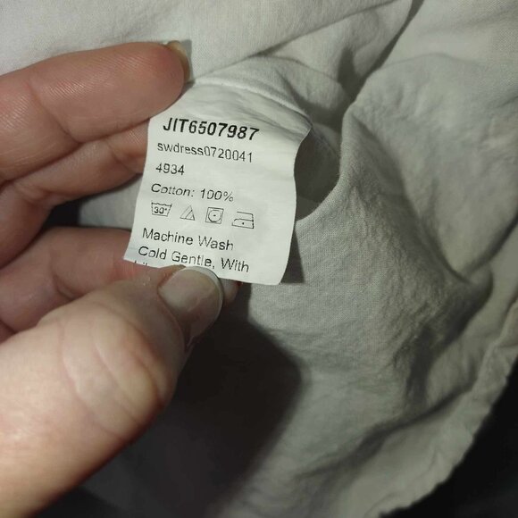 Women M White Peasant Milkmaid Babydoll Puffy sleeves Ren Fair Cottagecore Dress - Picture 12 of 13